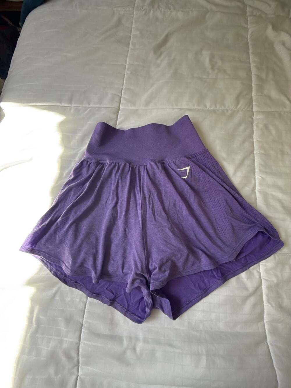 Gymshark Vital Seamless 2.0 2 in 1 Shorts Size S Purple Marl